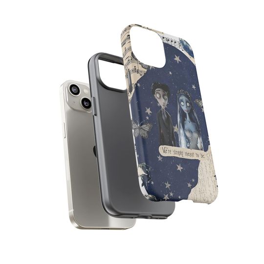 Corpse Bride Design Phone Case, Gothic Skull Cover