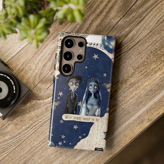 Corpse Bride Design Phone Case, Gothic Skull Cover
