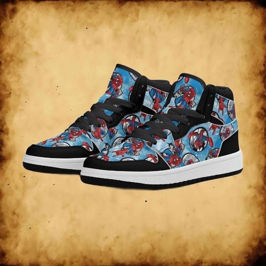 Character blue spiderman High-Top Sneakers