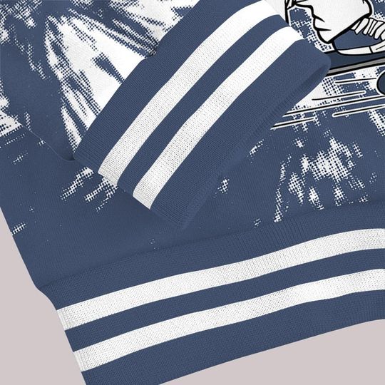 Dunkare Low Diffused Blue 11s Baseball Jacket - Skaters Bear Luxury Varsity Jacket Unisex New