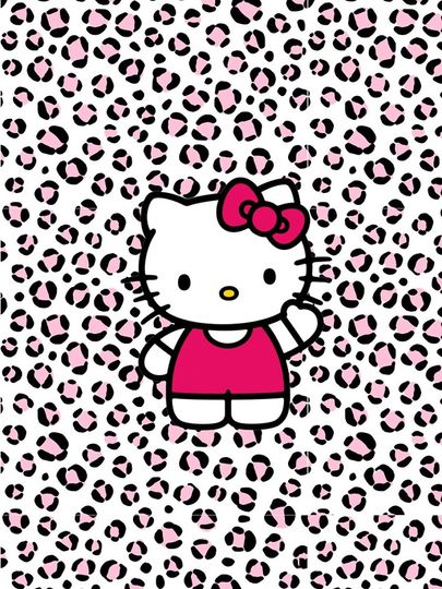 hello kitty leopard iPhone Case