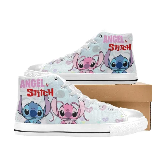 Stitch and Angel High Top Sneaker