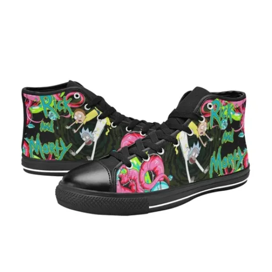 Rick and Rickandmorty  Men's Athletic High Top Sneaker