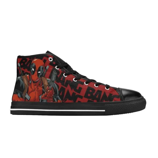 Deadpool 2 High Top Sneaker , Shoes Athletic