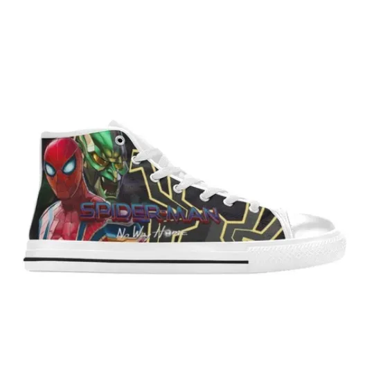 Spider-Man Men's Custom Sneakers High Top Canvas Casual