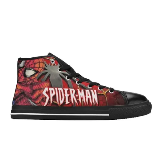 Spider-Man High Top Sneaker , Shoes Athletic