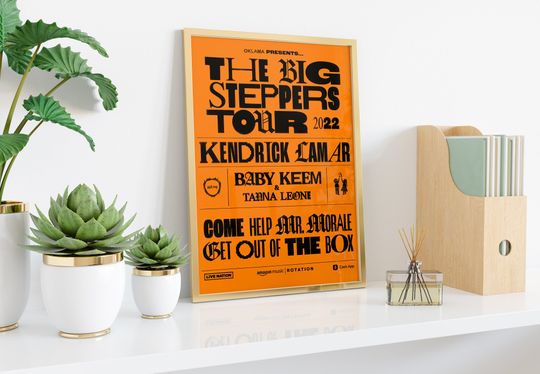 Poster Merchandising The Big Steppers Tour