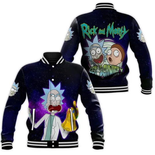 Rick And Rickandmorty Baseball Jacket