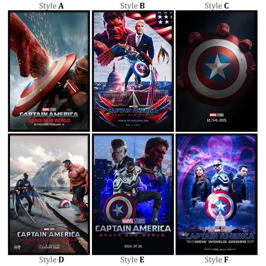 Captain America Brave New World 2025 Movie Poster