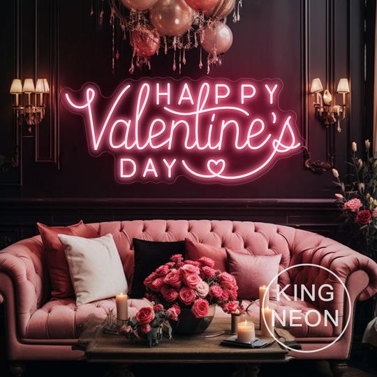 Happy Valentine's Day Heart Sign, Valentinw Gift, Home Decor