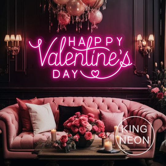 Happy Valentine's Day Heart Sign, Valentinw Gift, Home Decor