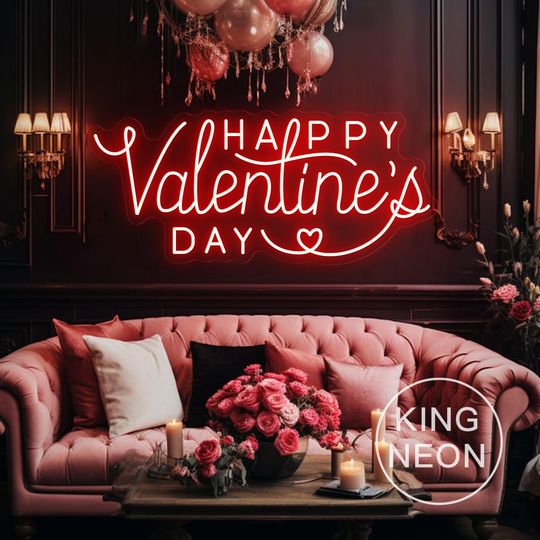 Happy Valentine's Day Heart Sign, Valentinw Gift, Home Decor