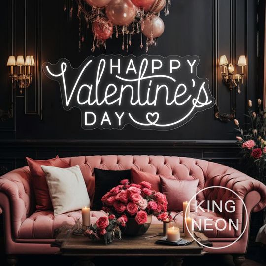 Happy Valentine's Day Heart Sign, Valentinw Gift, Home Decor