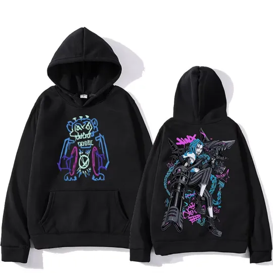 Jinx Arcane 2024 Hoodie For Fans Double-Sided Full Size