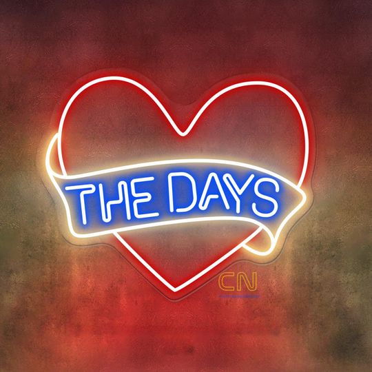 Custom Initials Heart Neon Sign Wedding Sign Valentine Decor