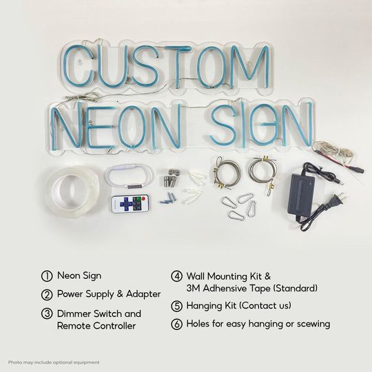 Custom Initials Heart Neon Sign Wedding Sign Valentine Decor