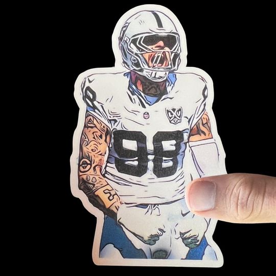 Max Crosby Sticker, Las Vegas Raiders