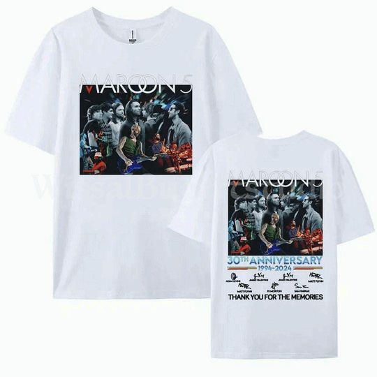 Maroon 5 30th Anniversary Tour T-Shirt - Vintage Band Tee