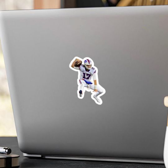 Josh Allen Jumping Sticker