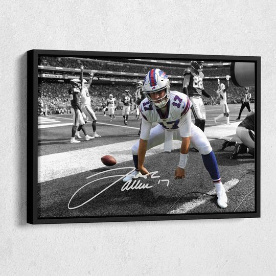 Josh Allen Autographed Poster