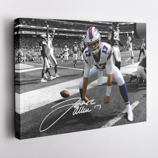 Josh Allen Autographed Poster