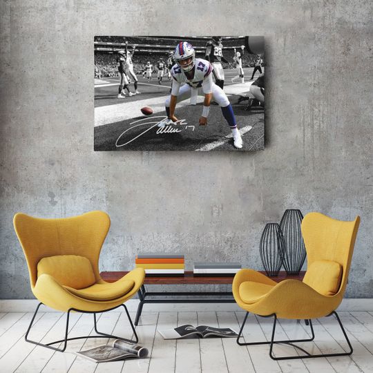 Josh Allen Autographed Poster