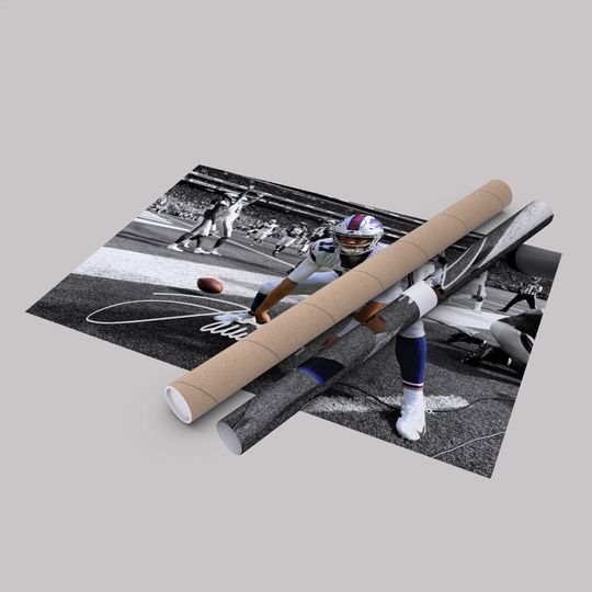 Josh Allen Autographed Poster