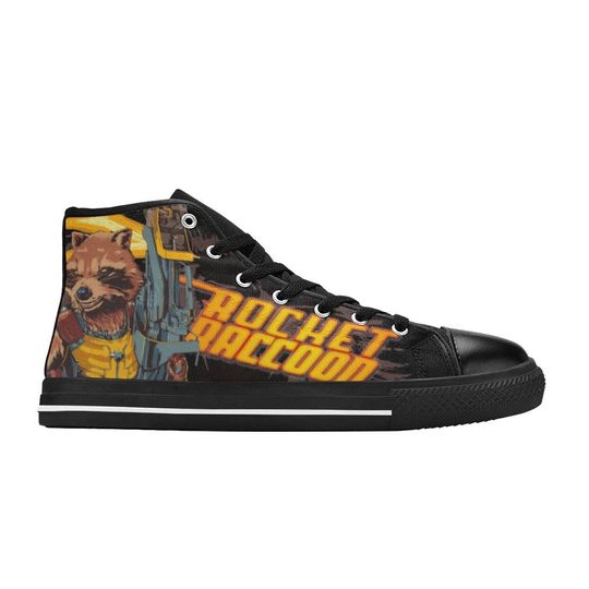 Rocket & Groot Disney Men's High Top Sneakers
