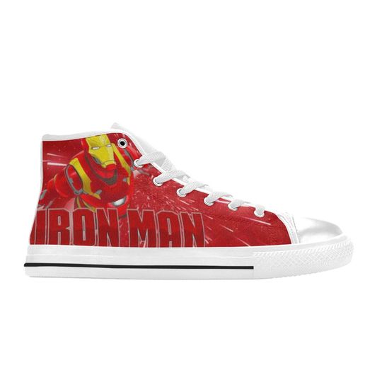 Iron Man High Top Sneakers, Iron Man High Top Sneakers For Men Women