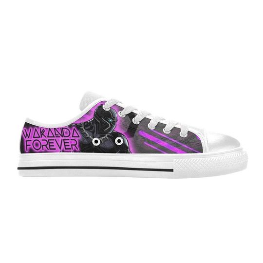 Black Panther Low Top Shoes Sneakers Disney Low Top Shoes Sneakers