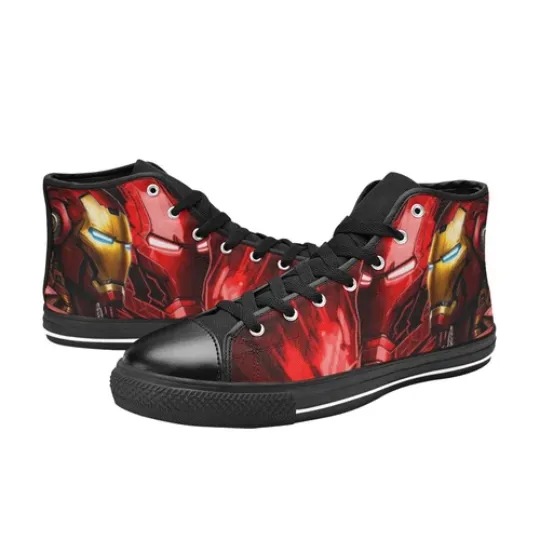 Iron Man Sneakers High Top Shoes, Iron Man Sneakers