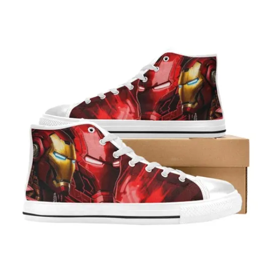 Iron Man Sneakers High Top Shoes, Iron Man Sneakers