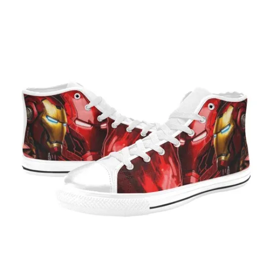 Iron Man Sneakers High Top Shoes, Iron Man Sneakers