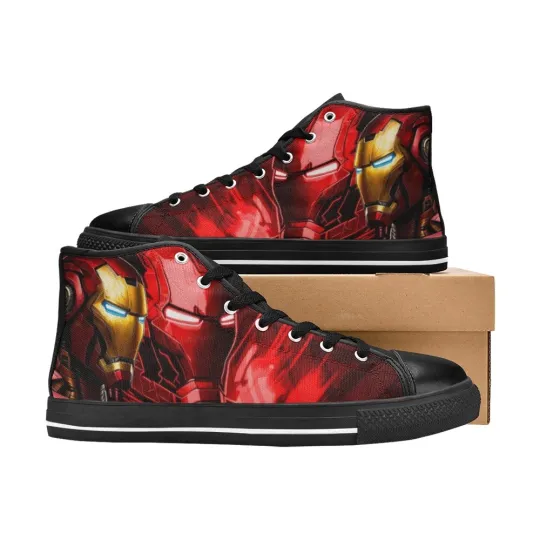 Iron Man Sneakers High Top Shoes, Iron Man Sneakers