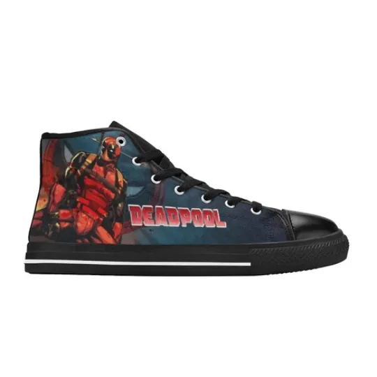 Deadpool High Tops Sneakers Canvas Men Shoes