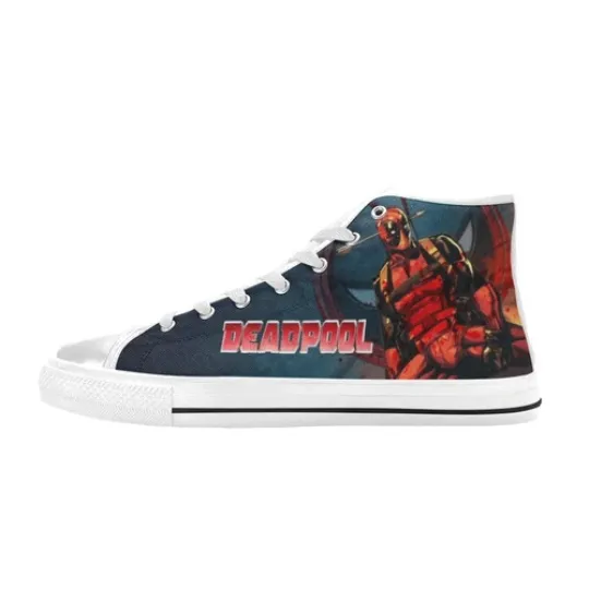 Deadpool High Tops Sneakers Canvas Men Shoes