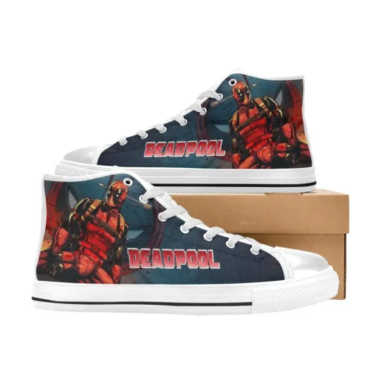 Deadpool High Tops Sneakers Canvas Men Shoes