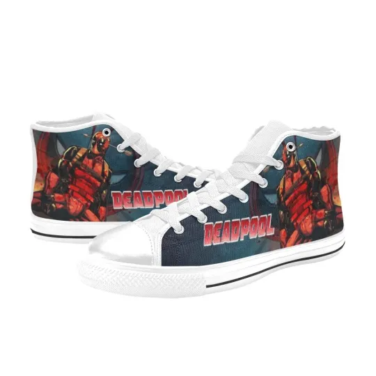Deadpool High Tops Sneakers Canvas Men Shoes