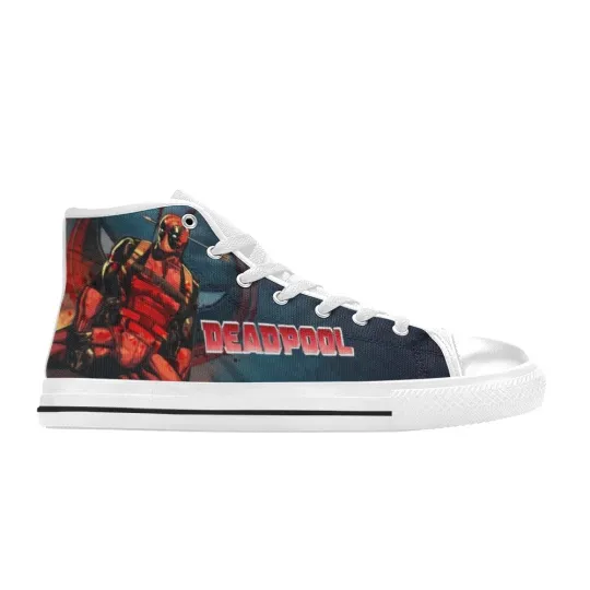 Deadpool High Tops Sneakers Canvas Men Shoes
