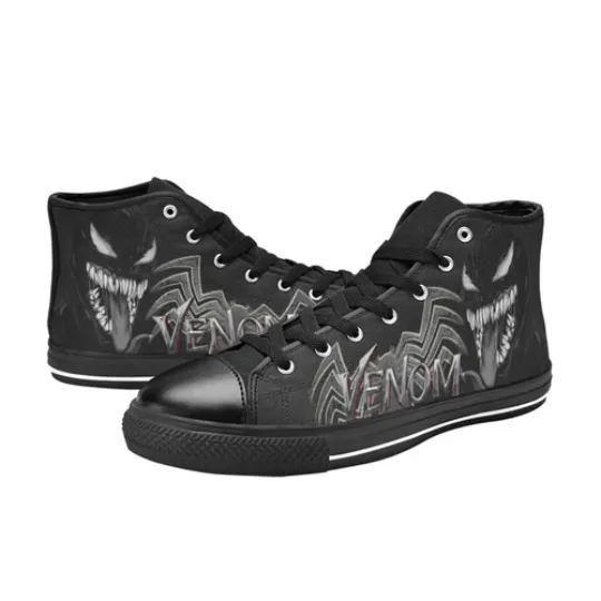 Venom Sneakers High Top Casual Canvas, Venom Sneakers