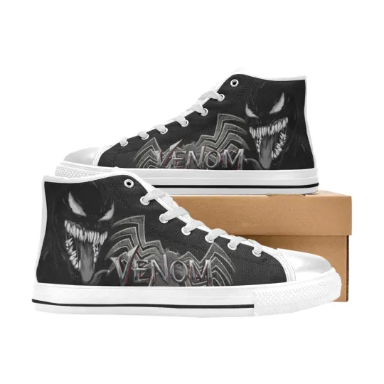 Venom Sneakers High Top Casual Canvas, Venom Sneakers