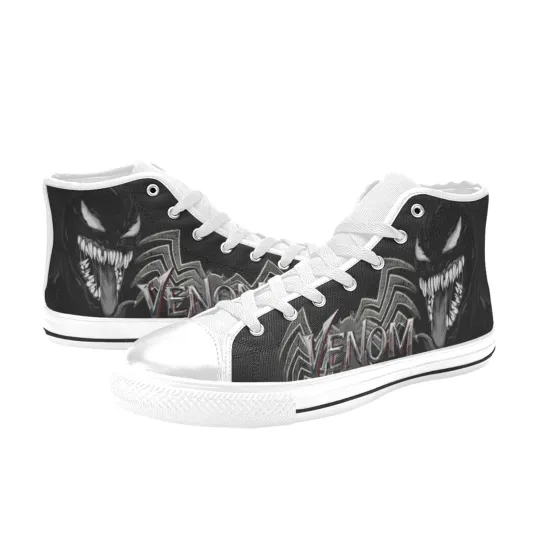 Venom Sneakers High Top Casual Canvas, Venom Sneakers