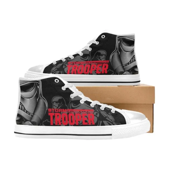 Star Wars Storm Trooper Sneakers High Top Canvas Shoes