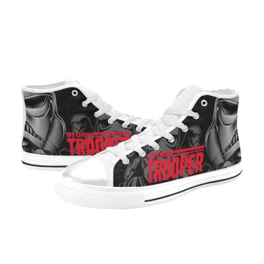 Star Wars Storm Trooper Sneakers High Top Canvas Shoes