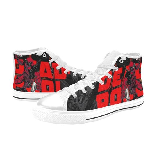 Deadpool High Top Sneakers, Deadpool Sneakers