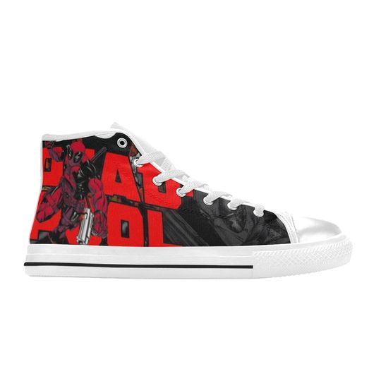 Deadpool High Top Sneakers, Deadpool Sneakers