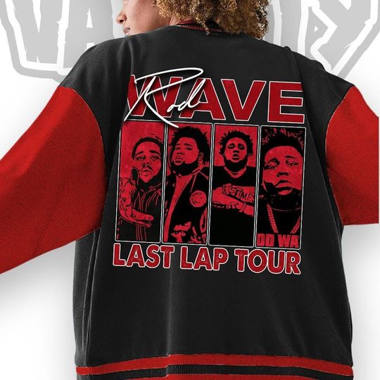Rod Wave Last Lap Tour Black Toe Unisex Jacket