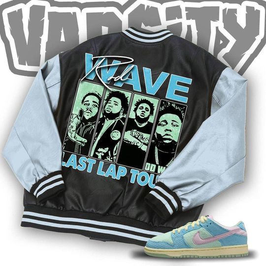 Custom Unisex Varsity Jacket, Rod Wave Last Lap Tour