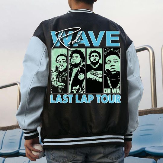 Custom Unisex Varsity Jacket, Rod Wave Last Lap Tour