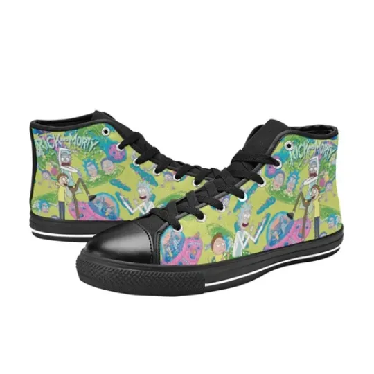 Rick & Rickandmorty High Top Sneakers Canvas